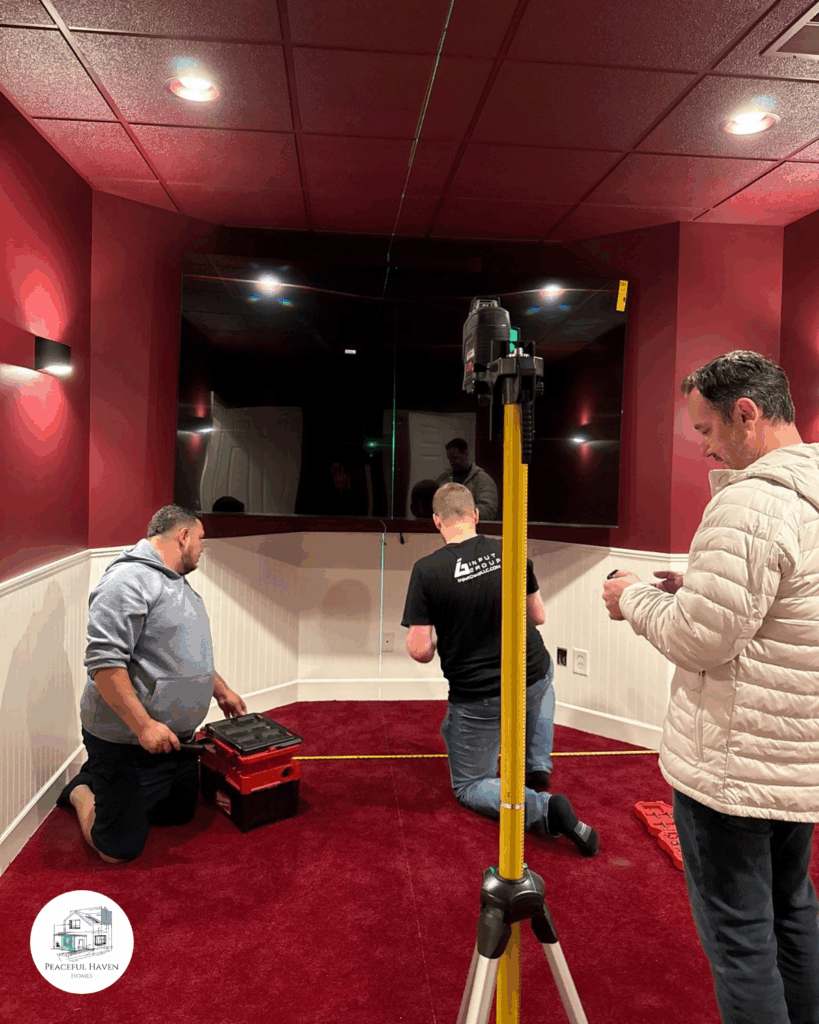 TV Room Remodeled for Family to create memories