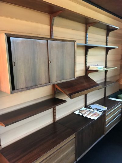 Custom Shelving steel and wood